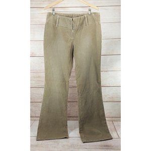 Women's Low Waist Corduroy Pants Vintage Wide Leg 70's Tan Flare End Jeans Sz 14